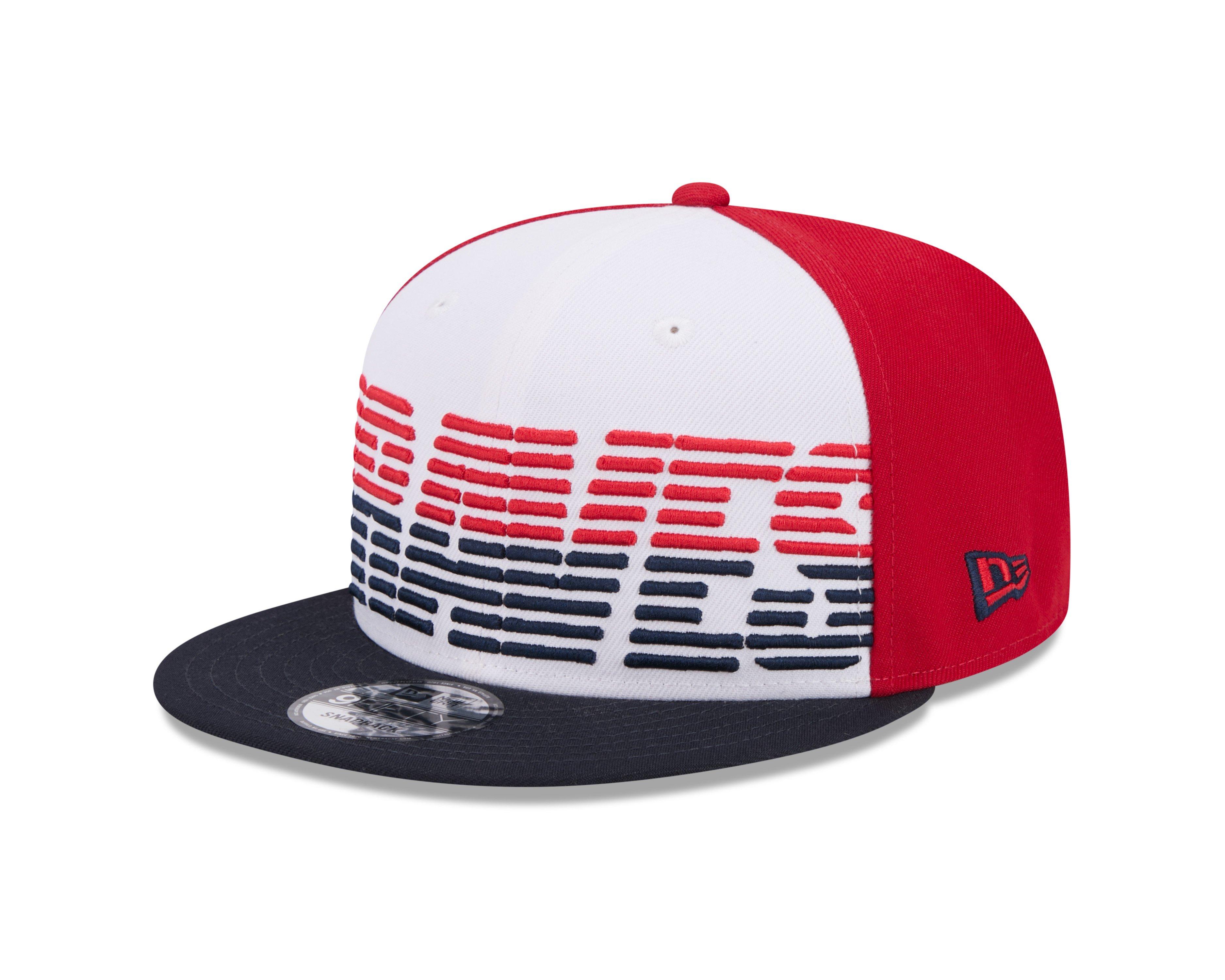 New Era Atlanta Braves 9FIFTY MLB Patchwork Trucker Snapback-White/Navy/Red